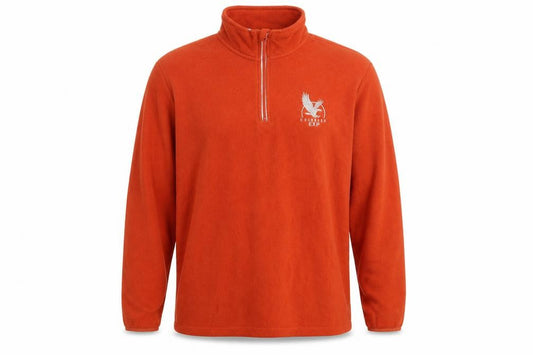Atlas for Men Men’s Orange L 1/4 Zip Fleece Sweatshirt Outdoor