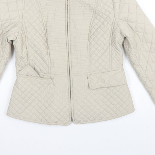 Per Una Women’s Beige UK 12 Shower Resistant Quilted Jacket