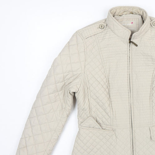 Per Una Women’s Beige UK 12 Shower Resistant Quilted Jacket