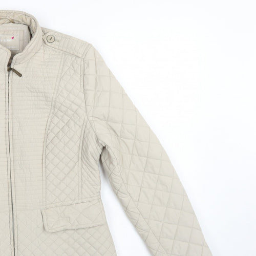 Per Una Women’s Beige UK 12 Shower Resistant Quilted Jacket