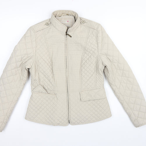 Per Una Women’s Beige UK 12 Shower Resistant Quilted Jacket