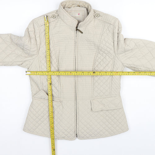 Per Una Women’s Beige UK 12 Shower Resistant Quilted Jacket