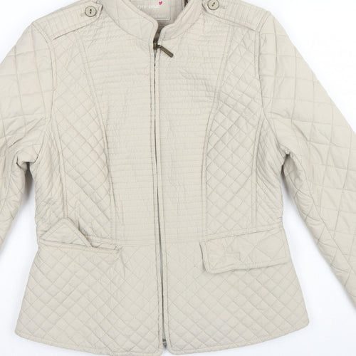 Per Una Women’s Beige UK 12 Shower Resistant Quilted Jacket