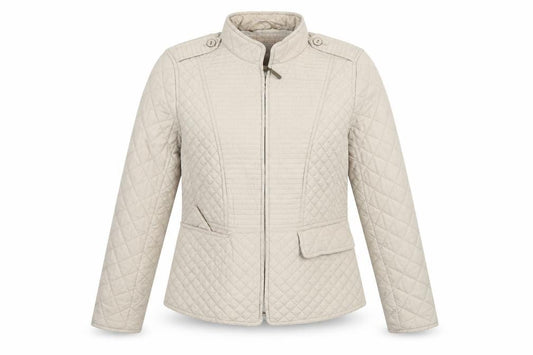 Per Una Women’s Beige UK 12 Shower Resistant Quilted Jacket