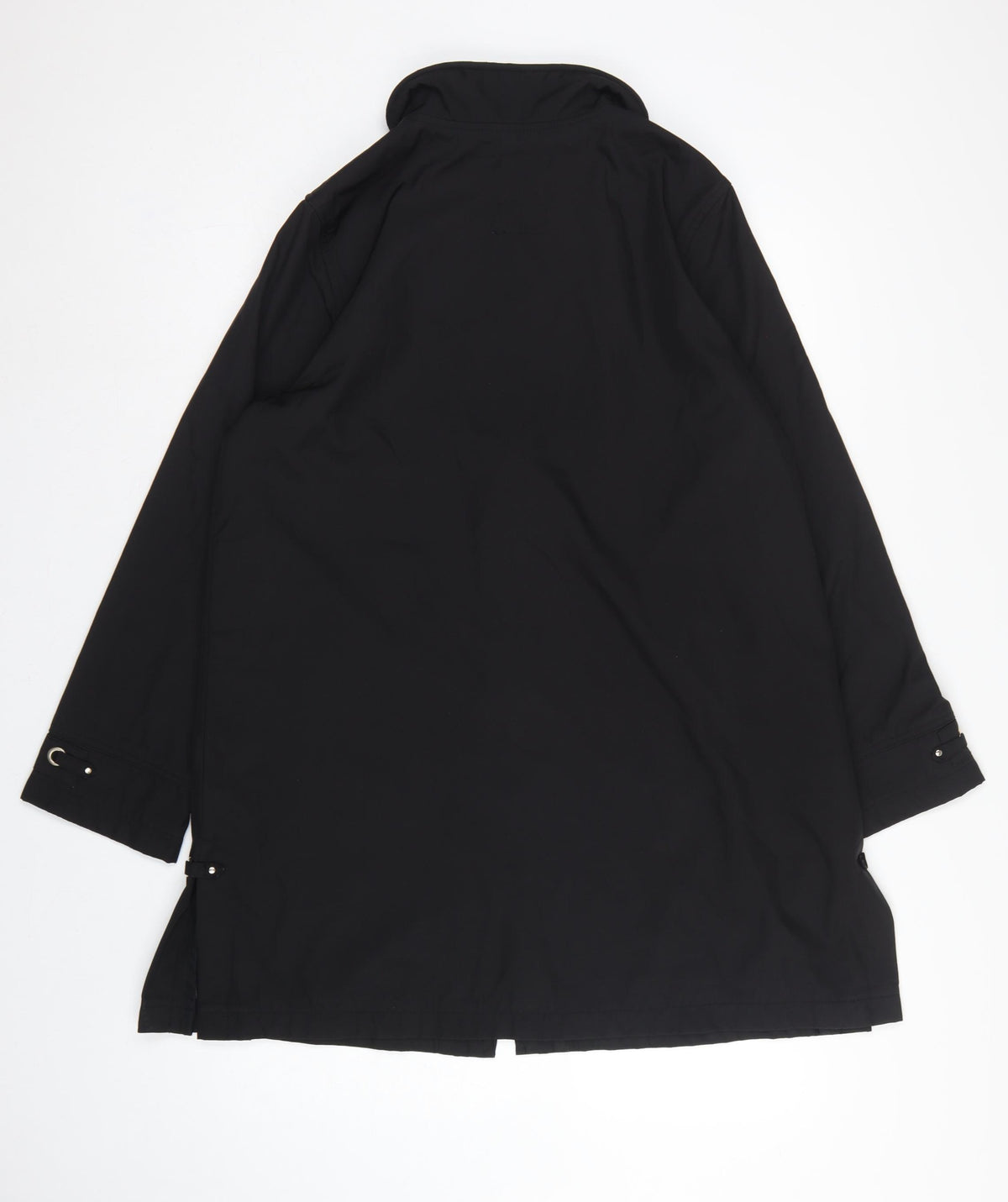 Dash Women Black UK 14 Mid-Length Basic Jacket Full Zip
