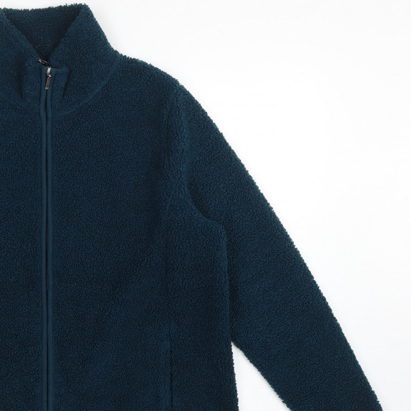 Bonmarché Women Blue Size 16 Fleece Full Zip Jacket Pockets