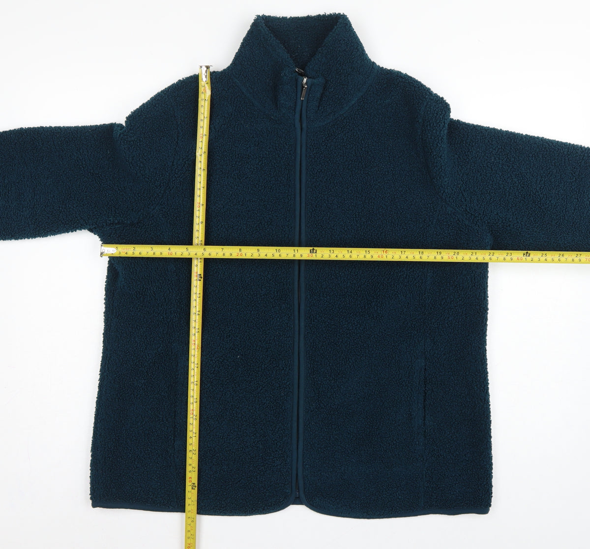 Bonmarché Women Blue Size 16 Fleece Full Zip Jacket Pockets