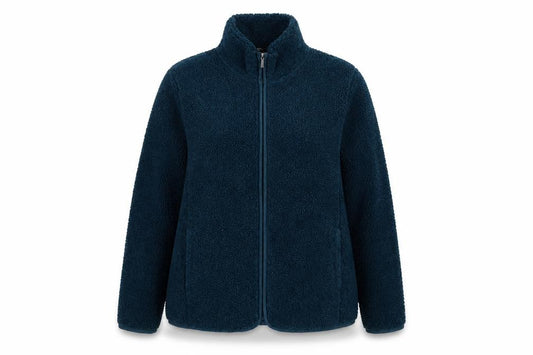 Bonmarché Women Blue Size 16 Fleece Full Zip Jacket Pockets