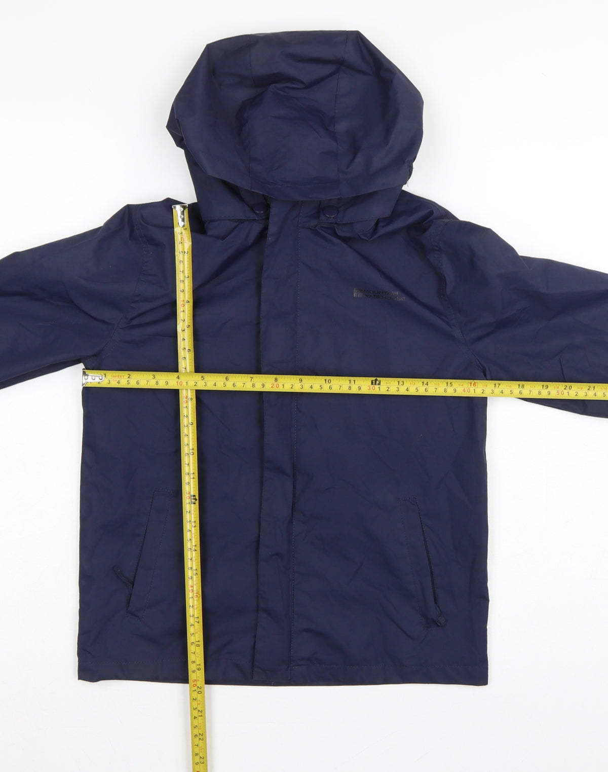 Mountain Warehouse Boys Blue 9-10 Years Hooded Rain Jacket Outdoor