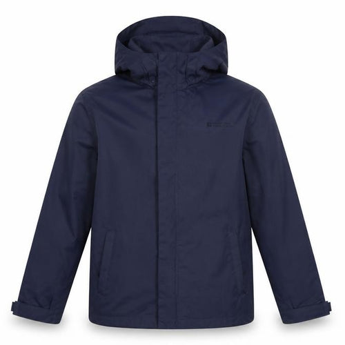 Mountain Warehouse Boys Blue 9-10 Years Hooded Rain Jacket Outdoor