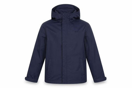 Mountain Warehouse Boys Blue 9-10 Years Hooded Rain Jacket Outdoor