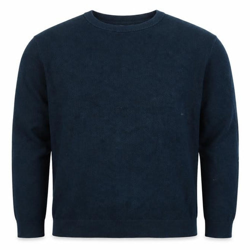 Marks and Spencer Men’s Blue 2XL Cotton Crew Neck Knit Pullover Jumper
