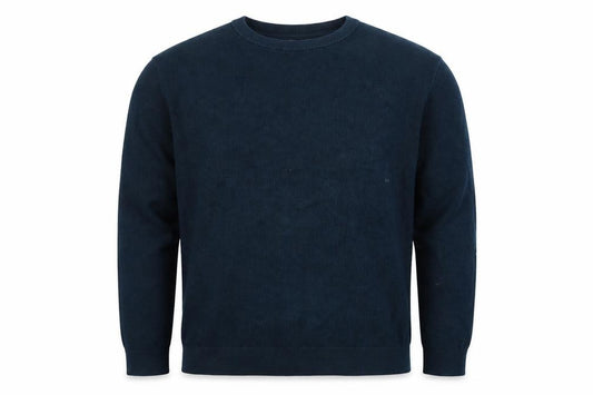 Marks and Spencer Men’s Blue 2XL Cotton Crew Neck Knit Pullover Jumper