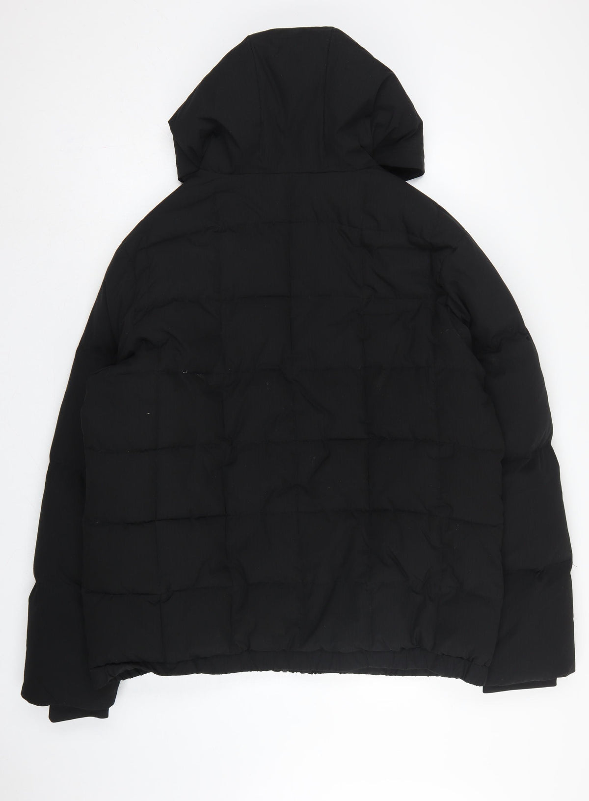 MAN Active Men Black XL Puffer Jacket Hooded Insulated Full Zip