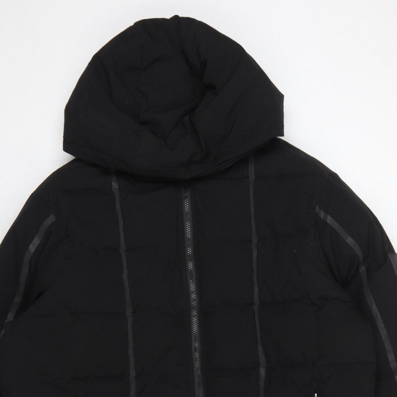 MAN Active Men Black XL Puffer Jacket Hooded Insulated Full Zip