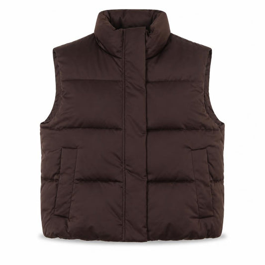 Marks and Spencer Women Brown UK 14 Puffer Bodywarmer Shower Resistant