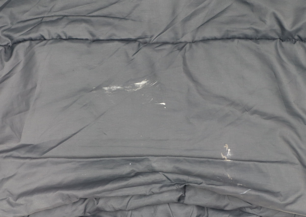 Nike Men Black L Puffer Jacket Hooded Quilted Full Zip