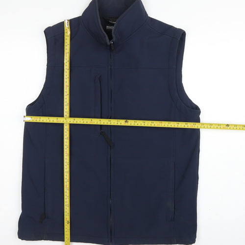 Regatta Professional Men's Blue M Softshell Bodywarmer Full Zip Workwear