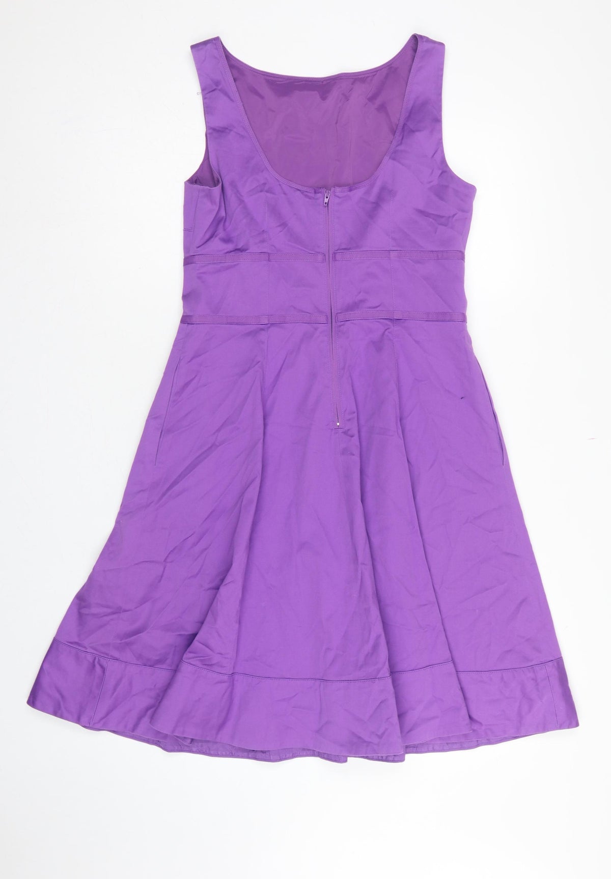 Coast Women Purple UK 12 Fit & Flare Knee Length Sleeveless Dress
