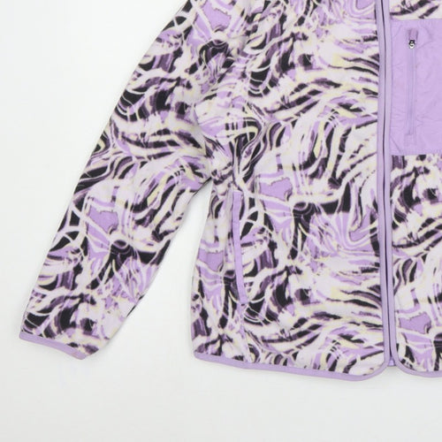 Marks and Spencer Women Purple UK 16 Goodmove Fleece Full Zip Jacket
