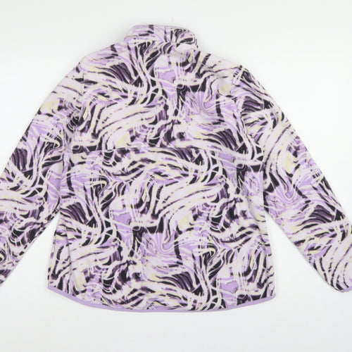 Marks and Spencer Women Purple UK 16 Goodmove Fleece Full Zip Jacket