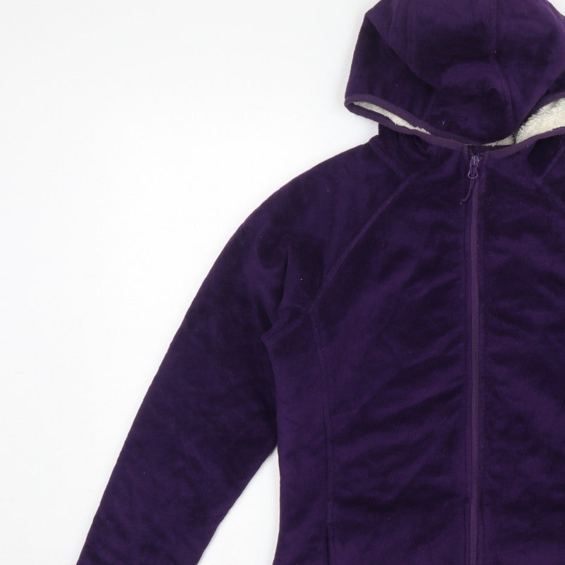 Peter Storm Women’s Purple Size 12 Hooded Full Zip Fleece Jacket