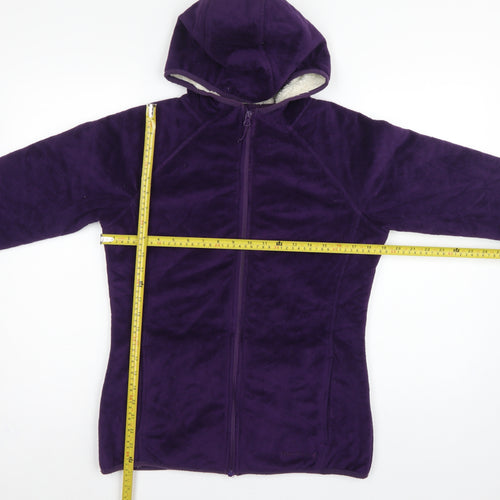 Peter Storm Women’s Purple Size 12 Hooded Full Zip Fleece Jacket
