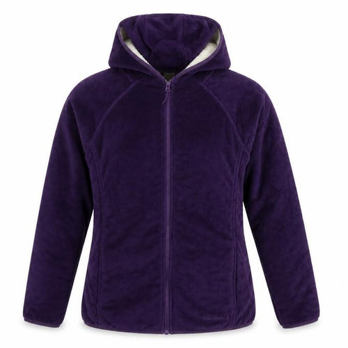 Peter Storm Women’s Purple Size 12 Hooded Full Zip Fleece Jacket