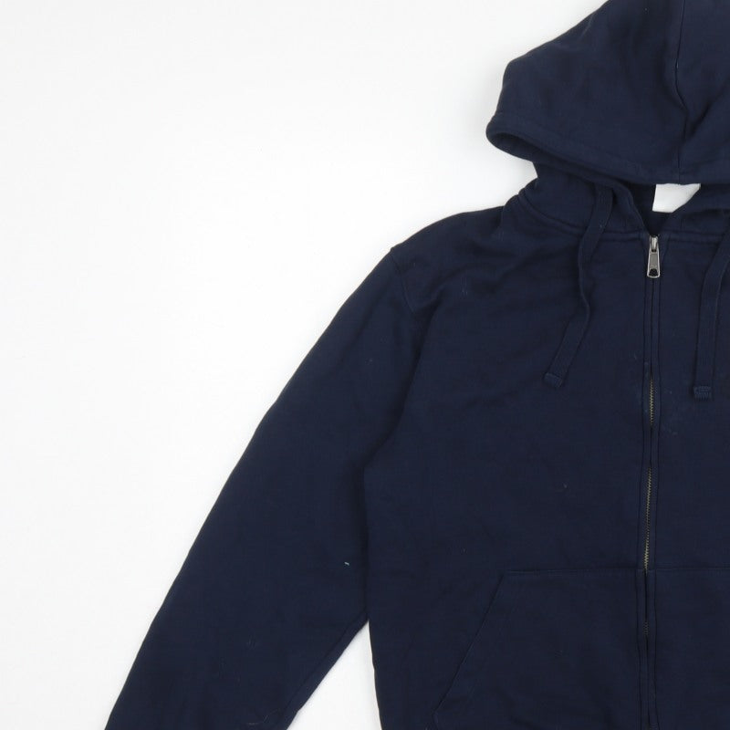 Russell Men's Navy M Peterhouse Cambridge Full Zip Embroidered Hoodie