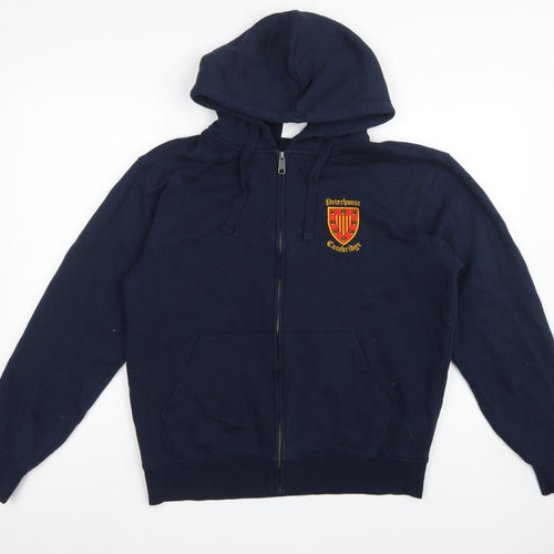 Russell Men's Navy M Peterhouse Cambridge Full Zip Embroidered Hoodie