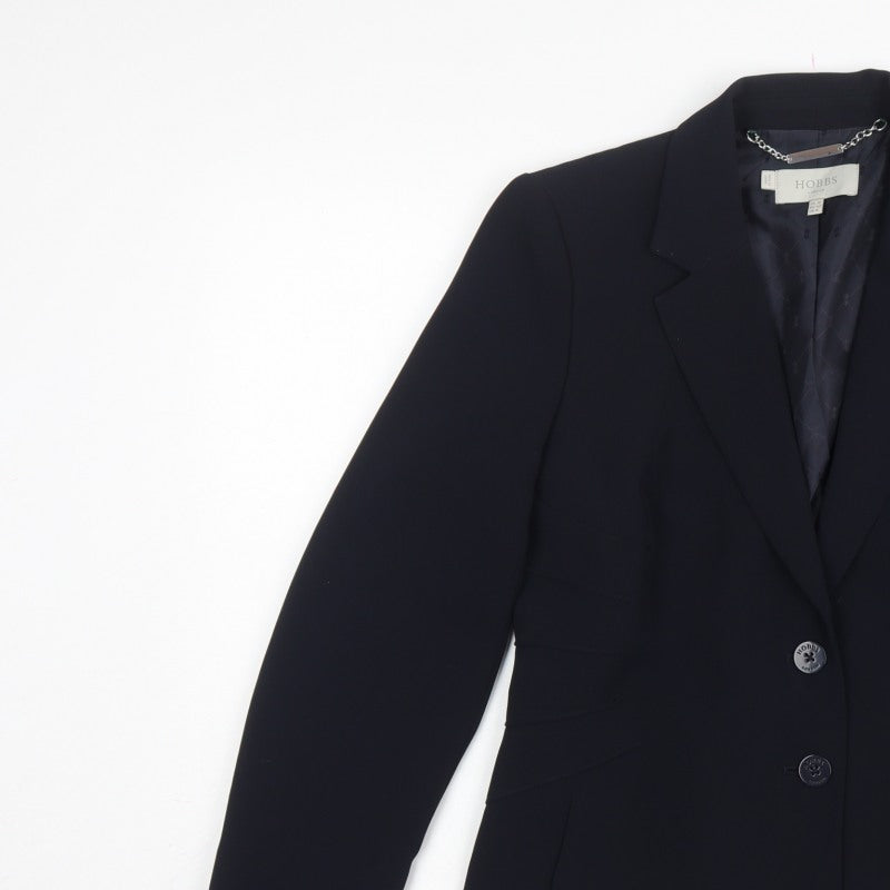 Hobbs Women’s Navy Blue UK 12 Tailored Two Button Blazer Jacket