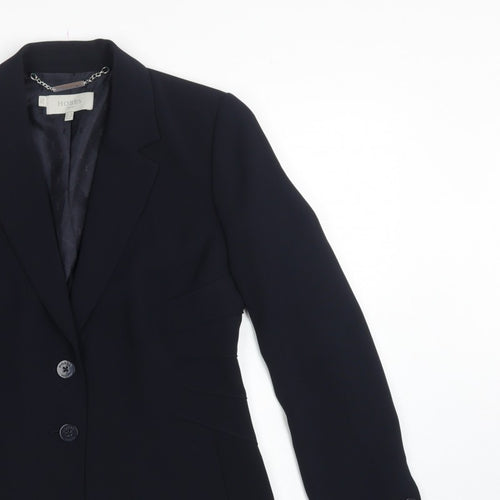 Hobbs Women’s Navy Blue UK 12 Tailored Two Button Blazer Jacket