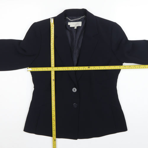 Hobbs Women’s Navy Blue UK 12 Tailored Two Button Blazer Jacket