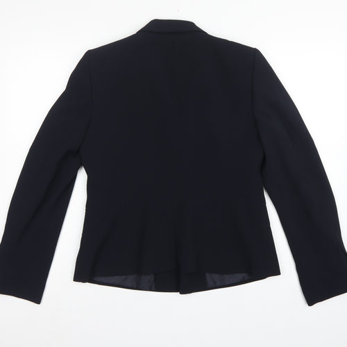 Hobbs Women’s Navy Blue UK 12 Tailored Two Button Blazer Jacket