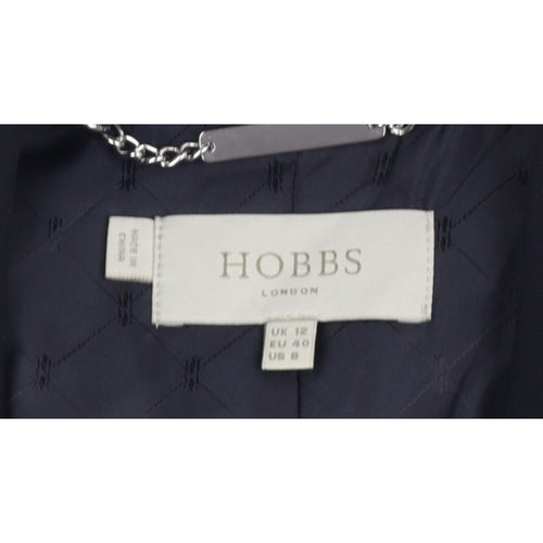 Hobbs Women’s Navy Blue UK 12 Tailored Two Button Blazer Jacket