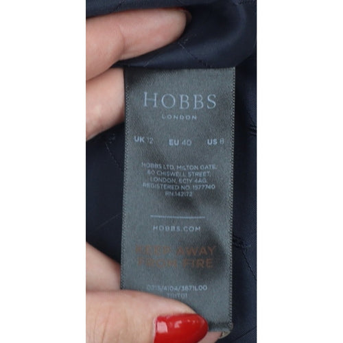 Hobbs Women’s Navy Blue UK 12 Tailored Two Button Blazer Jacket