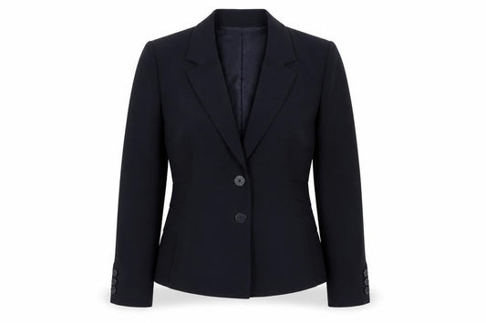 Hobbs Women’s Navy Blue UK 12 Tailored Two Button Blazer Jacket