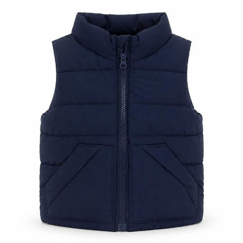 Baby Gap Unisex Baby Blue 18-24 Months Puffer Waistcoat Gilet Padded