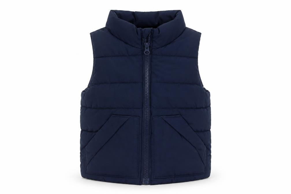 Baby Gap Unisex Baby Blue 18-24 Months Puffer Waistcoat Gilet Padded