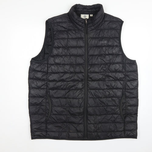 TOG24 Men’s Black 2XL Quilted Puffer Bodywarmer Outdoor Gilet