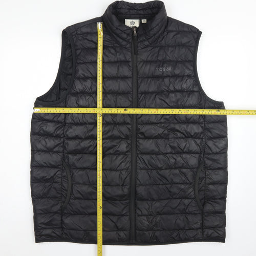 TOG24 Men’s Black 2XL Quilted Puffer Bodywarmer Outdoor Gilet