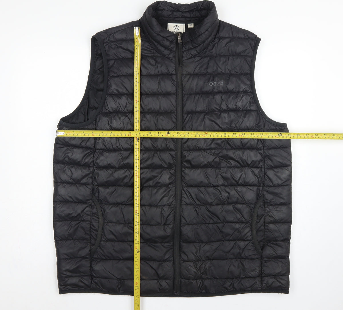 TOG24 Men’s Black 2XL Quilted Puffer Bodywarmer Outdoor Gilet
