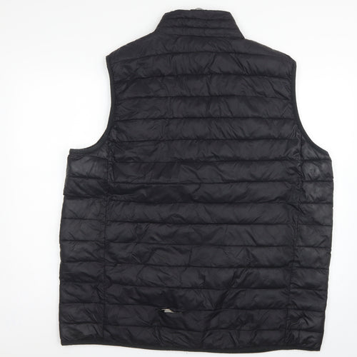 TOG24 Men’s Black 2XL Quilted Puffer Bodywarmer Outdoor Gilet