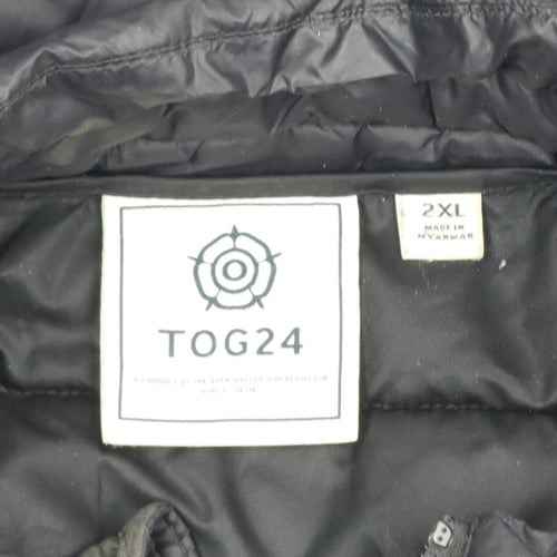 TOG24 Men’s Black 2XL Quilted Puffer Bodywarmer Outdoor Gilet