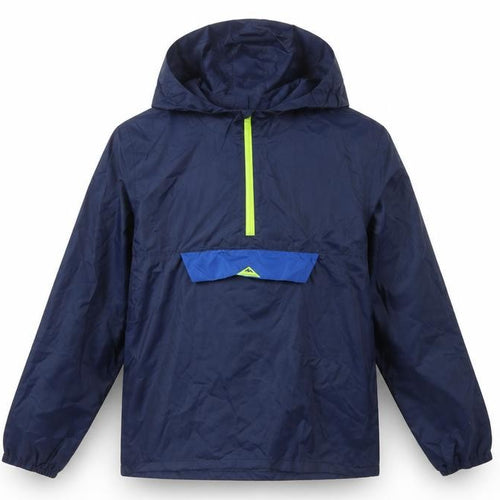 Quechua Boys Blue Hooded 1/4 Zip Anorak Jacket 7-8 Years