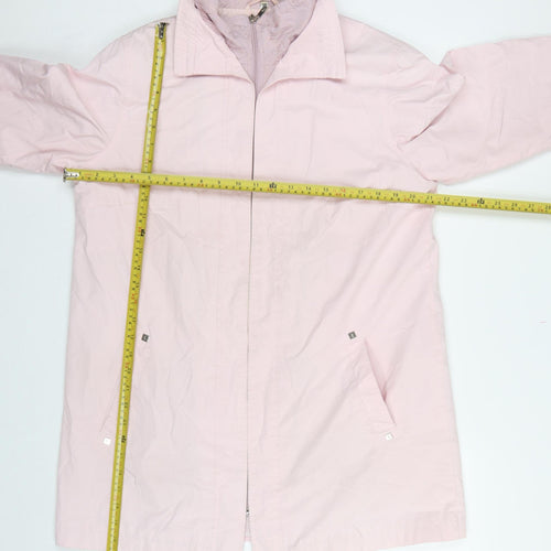 Klass Collection Women Pink Size 14 Mid-Length Zip Jacket