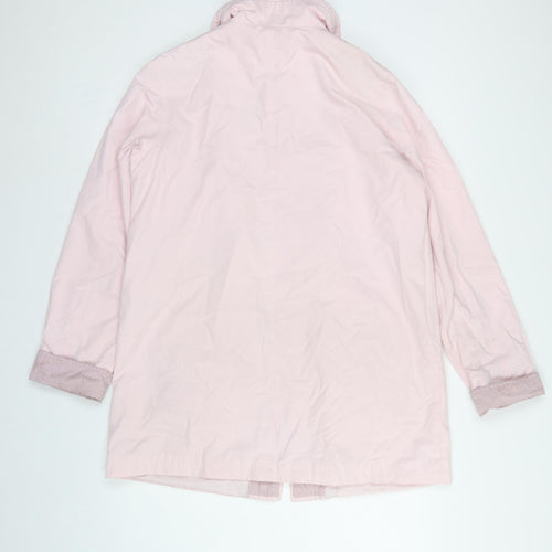 Klass Collection Women Pink Size 14 Mid-Length Zip Jacket