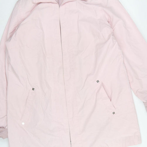 Klass Collection Women Pink Size 14 Mid-Length Zip Jacket