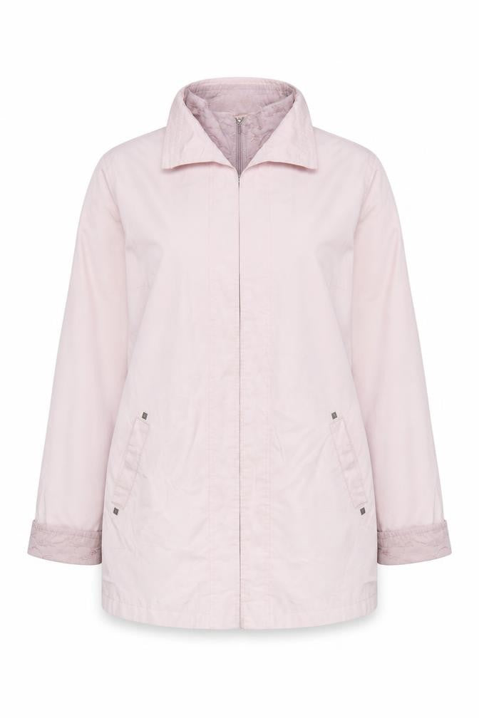 Klass Collection Women Pink Size 14 Mid-Length Zip Jacket