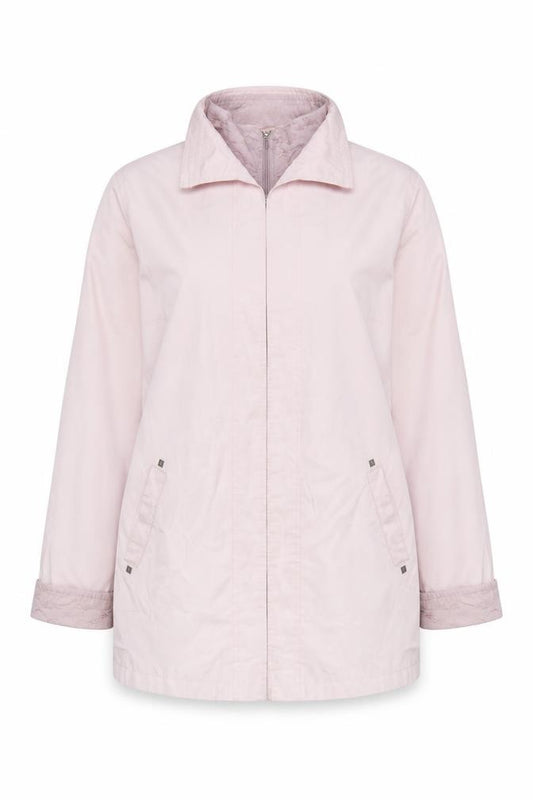 Klass Collection Women Pink Size 14 Mid-Length Zip Jacket